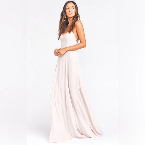show me the ring crisp bridesmaid dress Show Me Your Mumu Godshaw maxi bridesmaid dress in Show Me The Ring Crisp XL